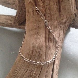 Figaro silver bracelet